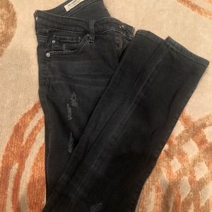 Ag Adriano Goldschmied Jeans - Black distressed AG legging ankle jean Ag Adriano Goldschmied Jeans - Black distressed AG legging ankle jean